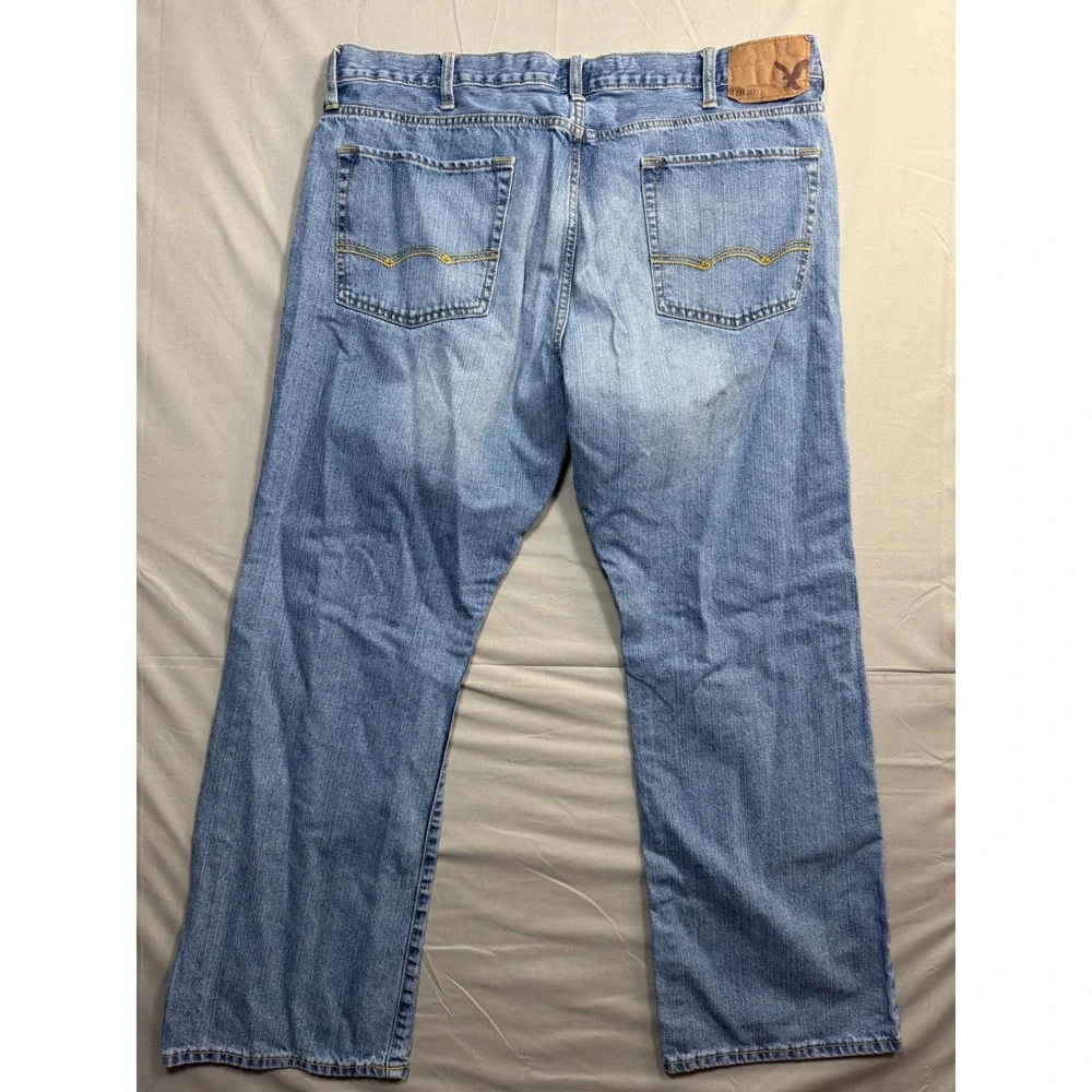 American Eagle Outfitters Original Boot Cut Jeans Blue Mens 38x32 Light Wash